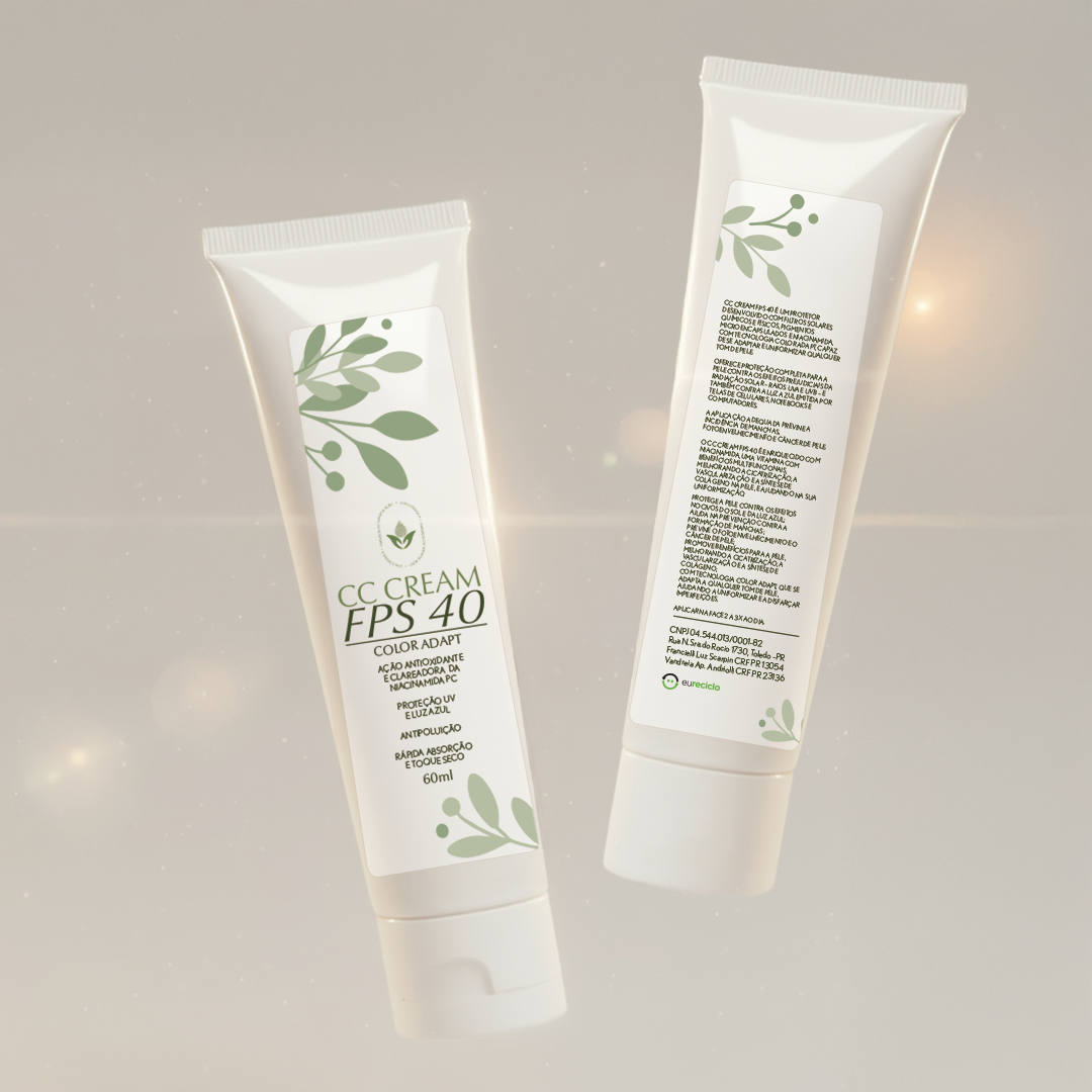Bisnaga do CC Cream FPS 40 Vita Fórmula 60 g